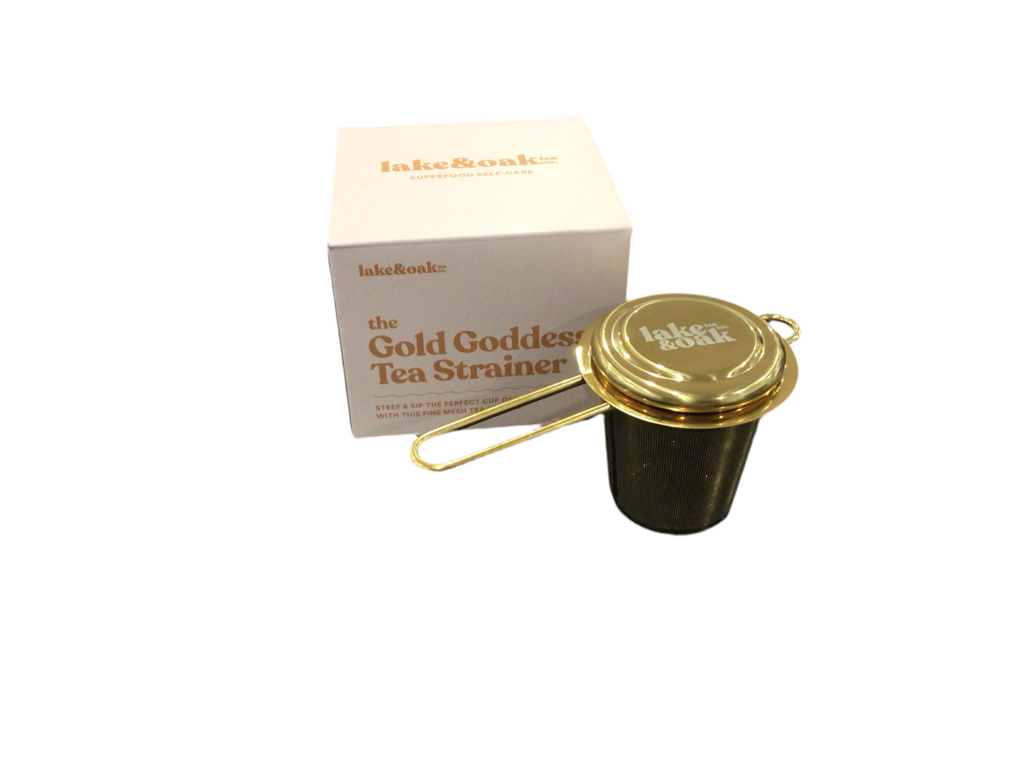 Lake&Oak Gold Goddess Tea Strainer