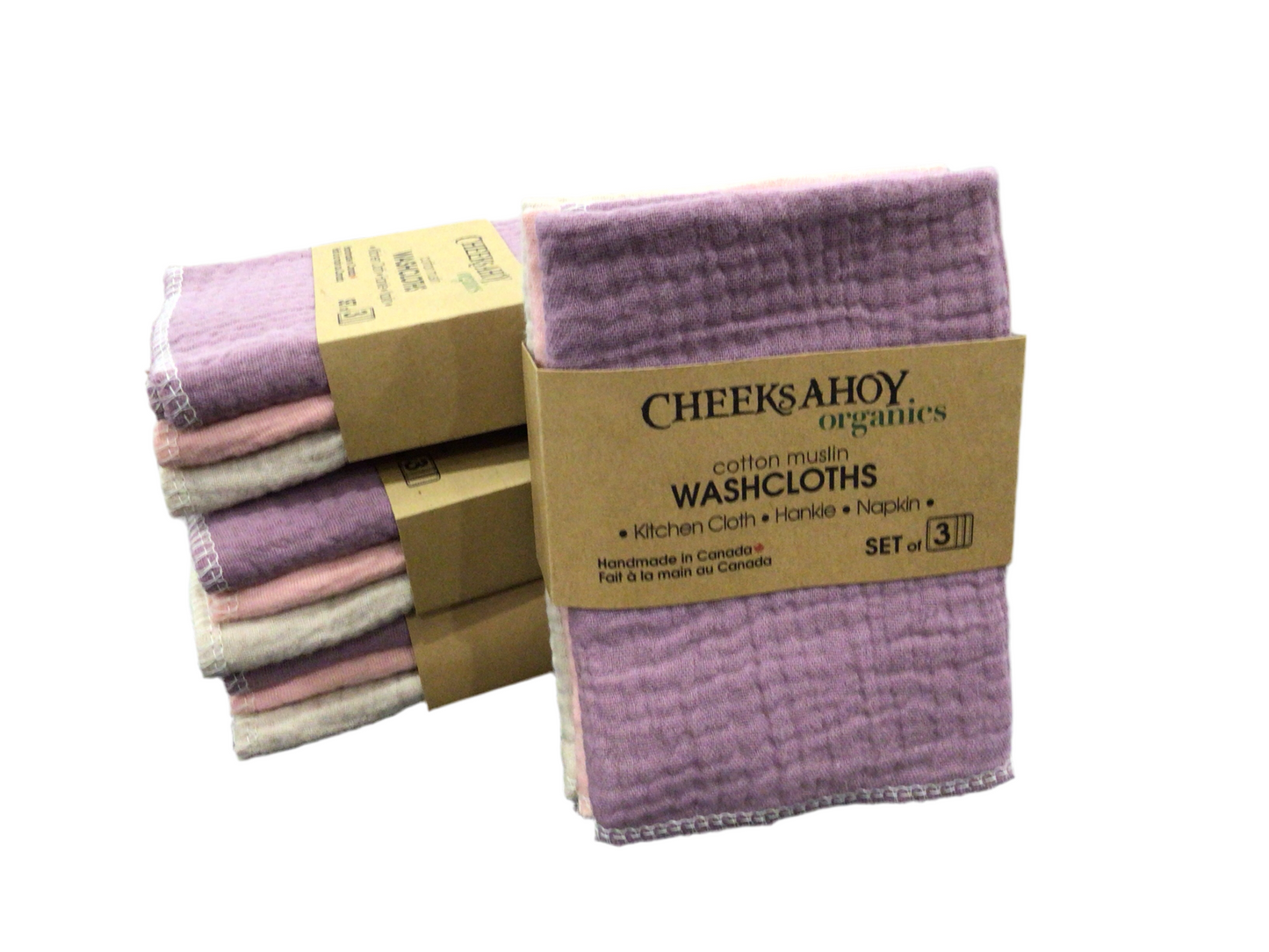 Cheeks Ahoy - cotton Washcloths