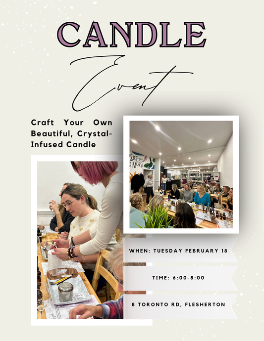 Candle Making With Crystals FEBRUARY 18