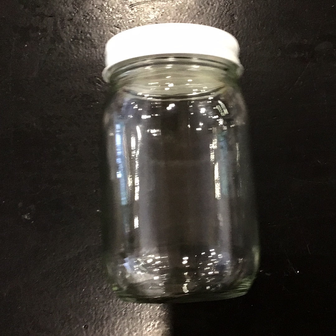 Glass jars metal cap